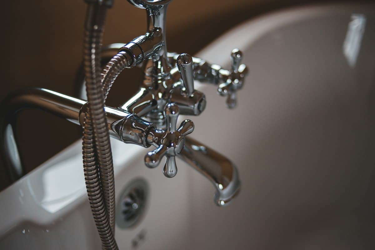 Repaired bathroom pipes under a sink